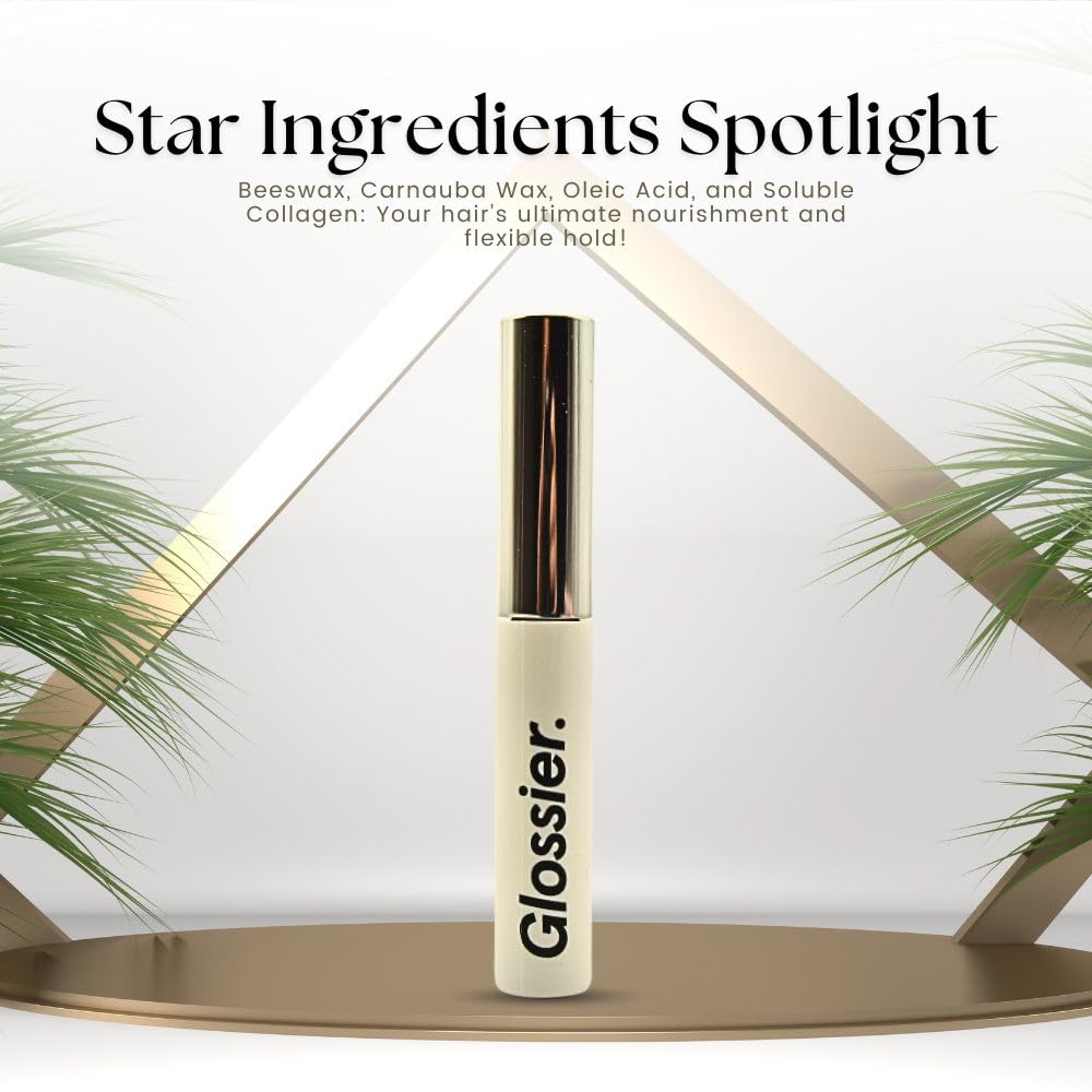 Glossier Boy Brow brown texture swatch showing buildable, natural color