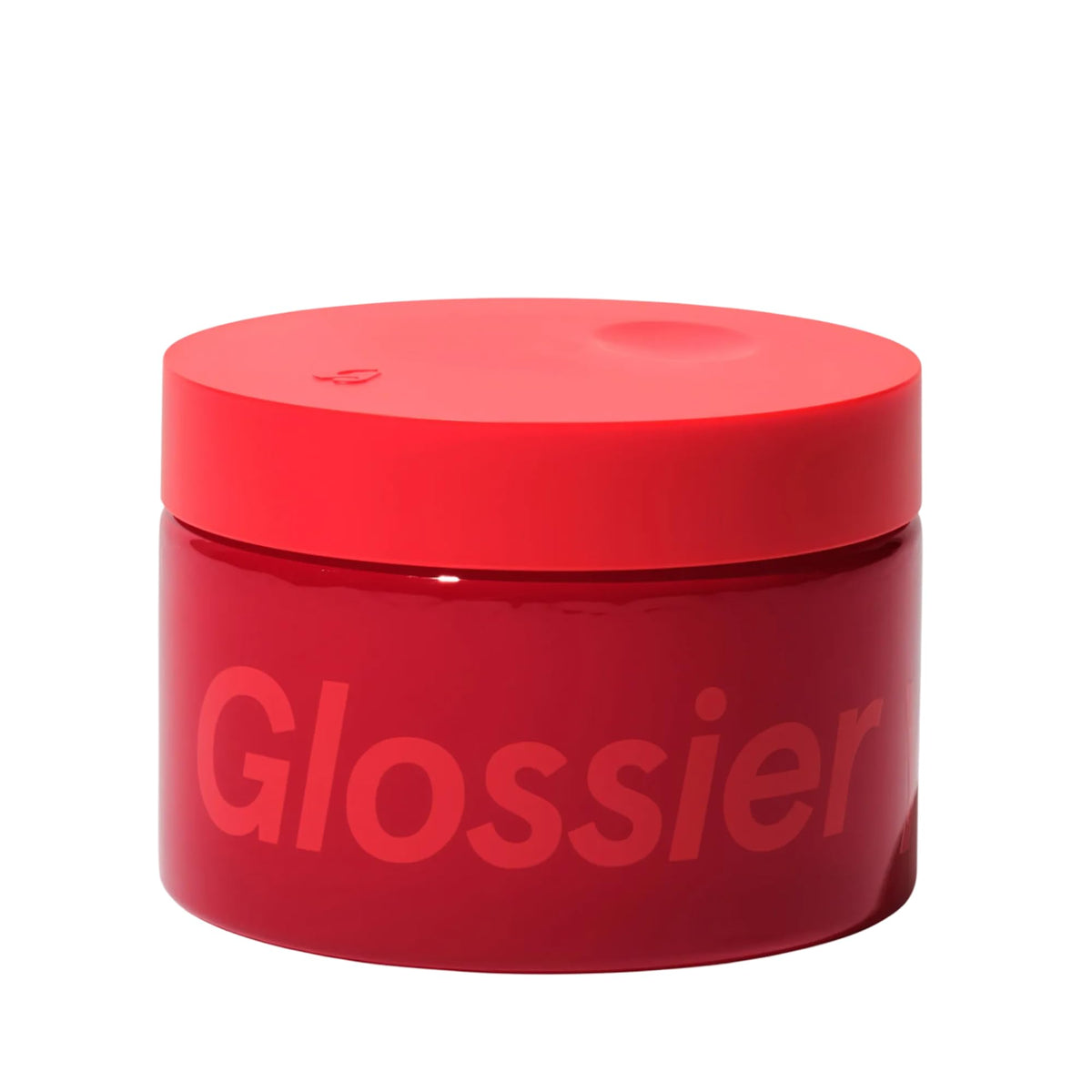 Glossier front packaging showing tub and branding for easy identification and shelf appeal