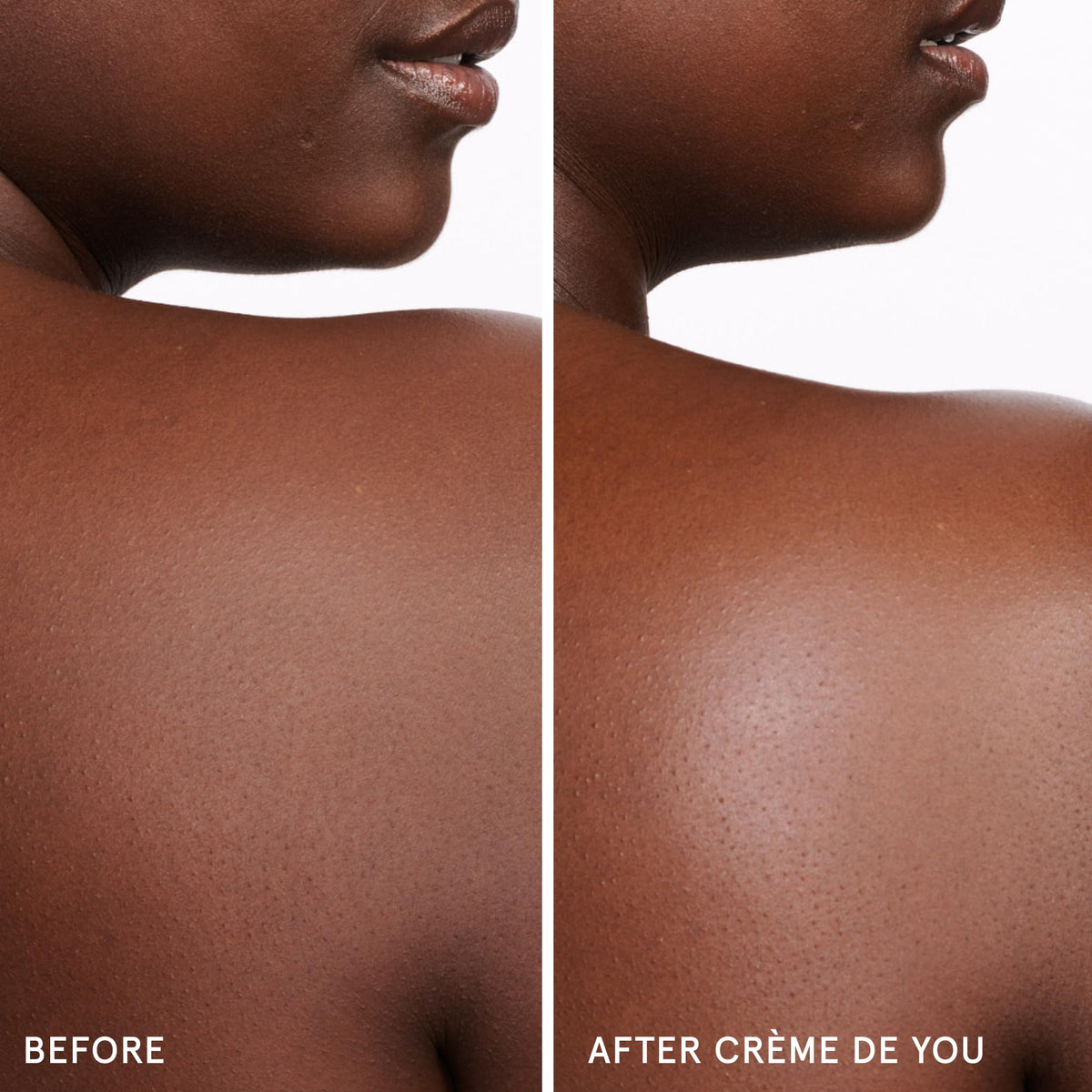 Glossier label close-up highlighting key ingredients and dermatologist-tested reassurance