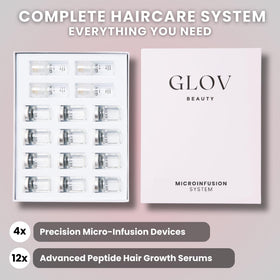 Glov Beauty gold derma stamp close-up for precise infusion