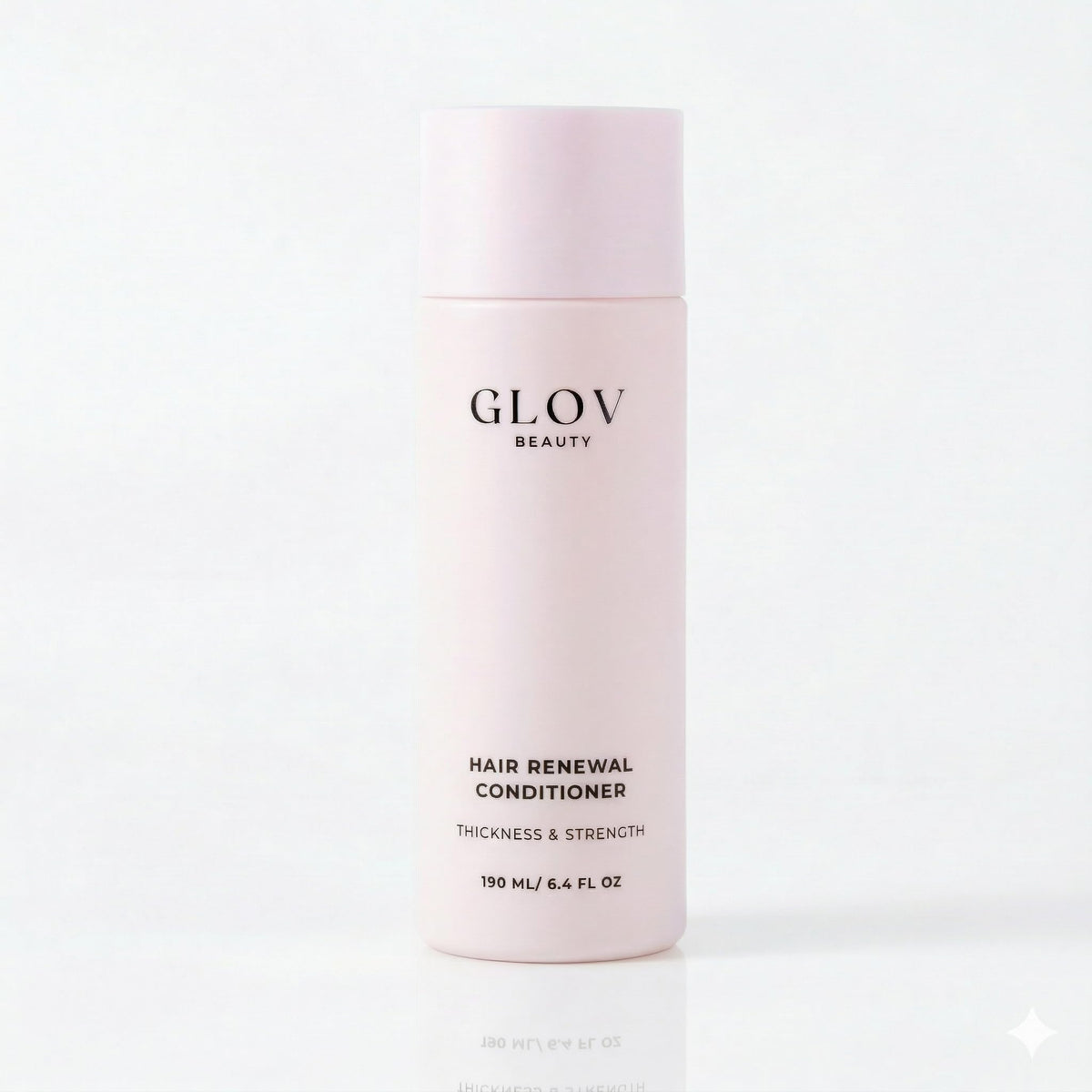 Glov Beauty front bottle showing packaging and product benefit of smoothing