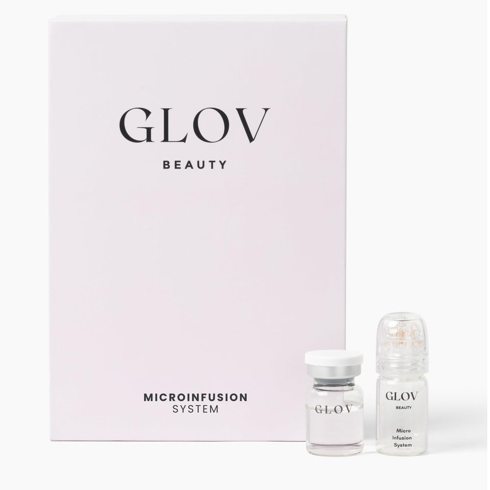Glov Beauty front packaging showing complete micro infusion kit for easy use