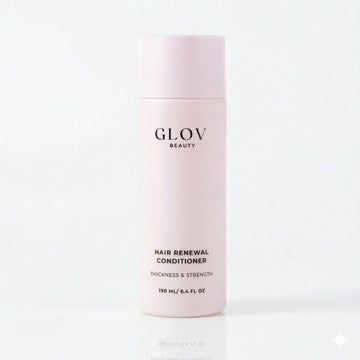 Glov Beauty front bottle view showing product packaging and benefit of softening