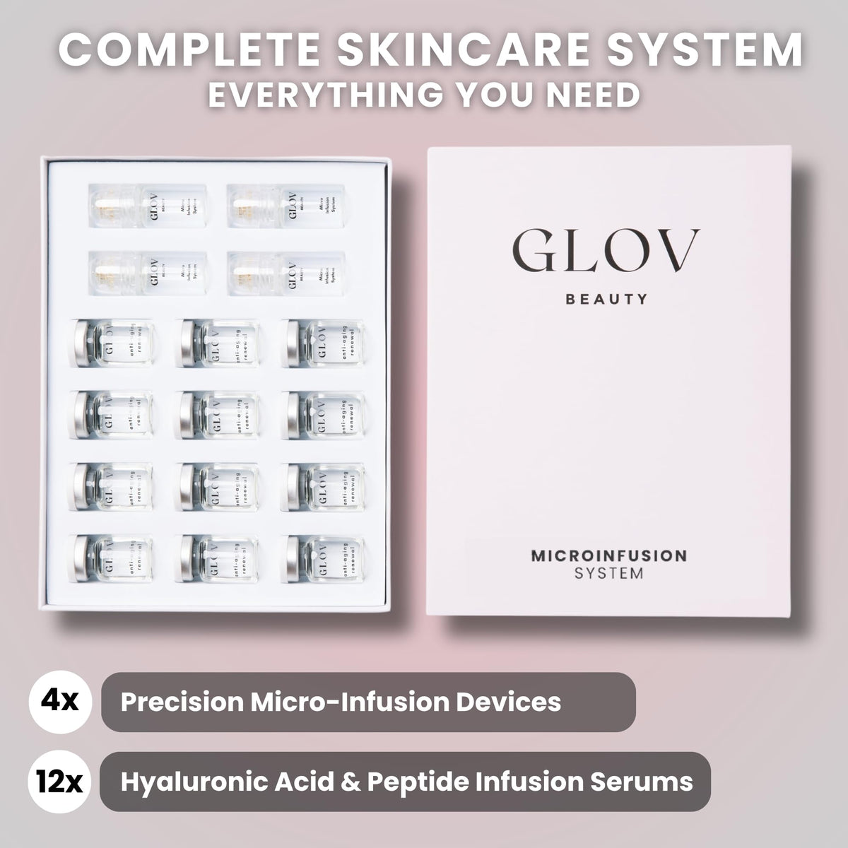 Glov Beauty close-up of 24k gold 0.25mm stamp head for gentle precision