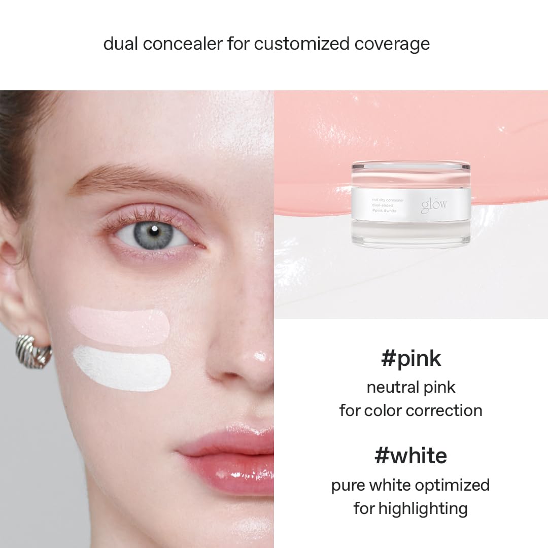 glow applying under-eye demonstrates brightening benefit and crease-resistant coverage