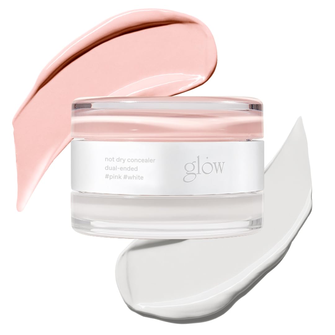 glow dual-ended concealer packaging shows both pink and white tips for quick correction