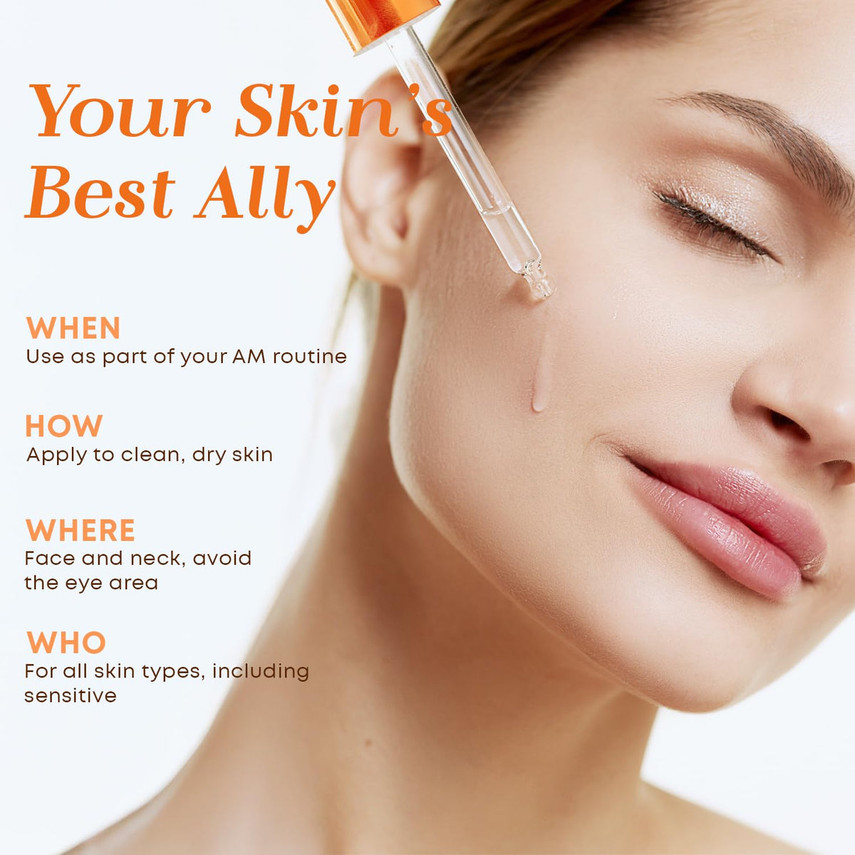 Glow Elixir applied to cheek demonstrating even coverage and hydration