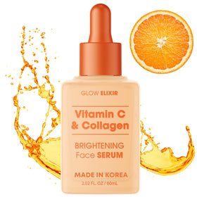 Glow Elixir front bottle showing clean K‑beauty design and brightening benefit