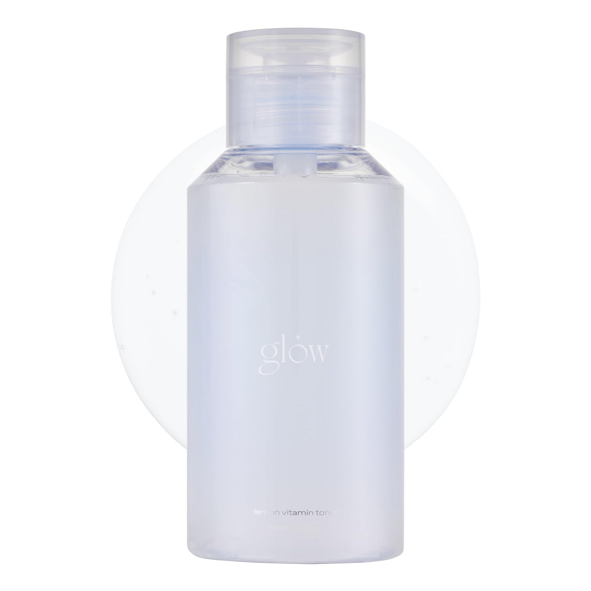 glow front packaging bottle showing clean label and size benefit