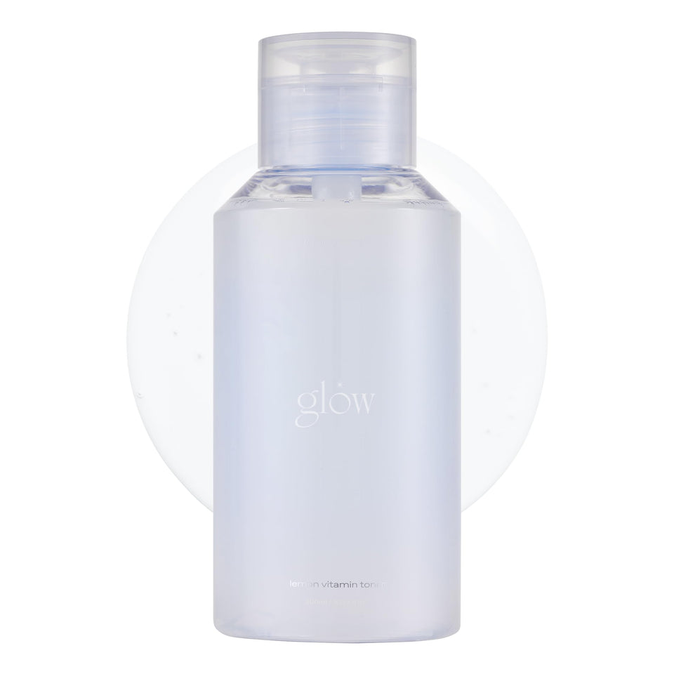 glow front packaging bottle showing clean label and size benefit