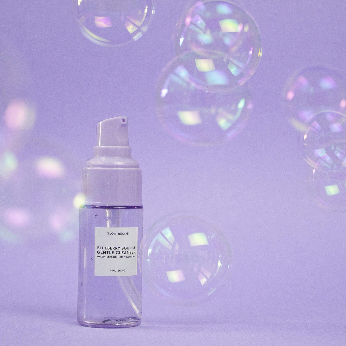 Glow Recipe blueberry gel texture close-up showing smooth gel and hydrating look