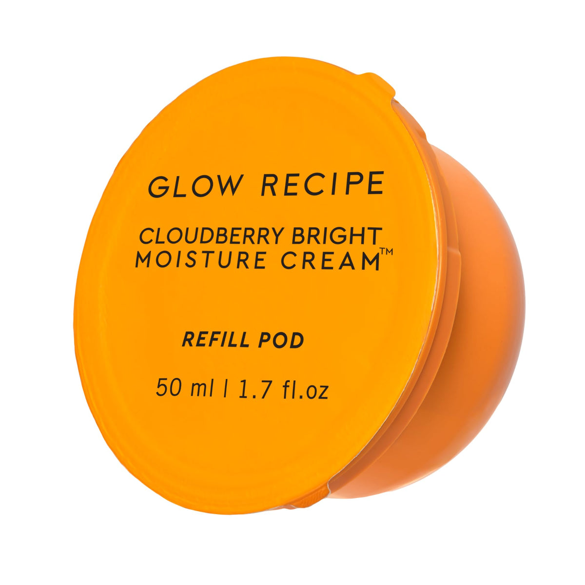 Glow Recipe front view of refill pod showing compact eco refill benefits