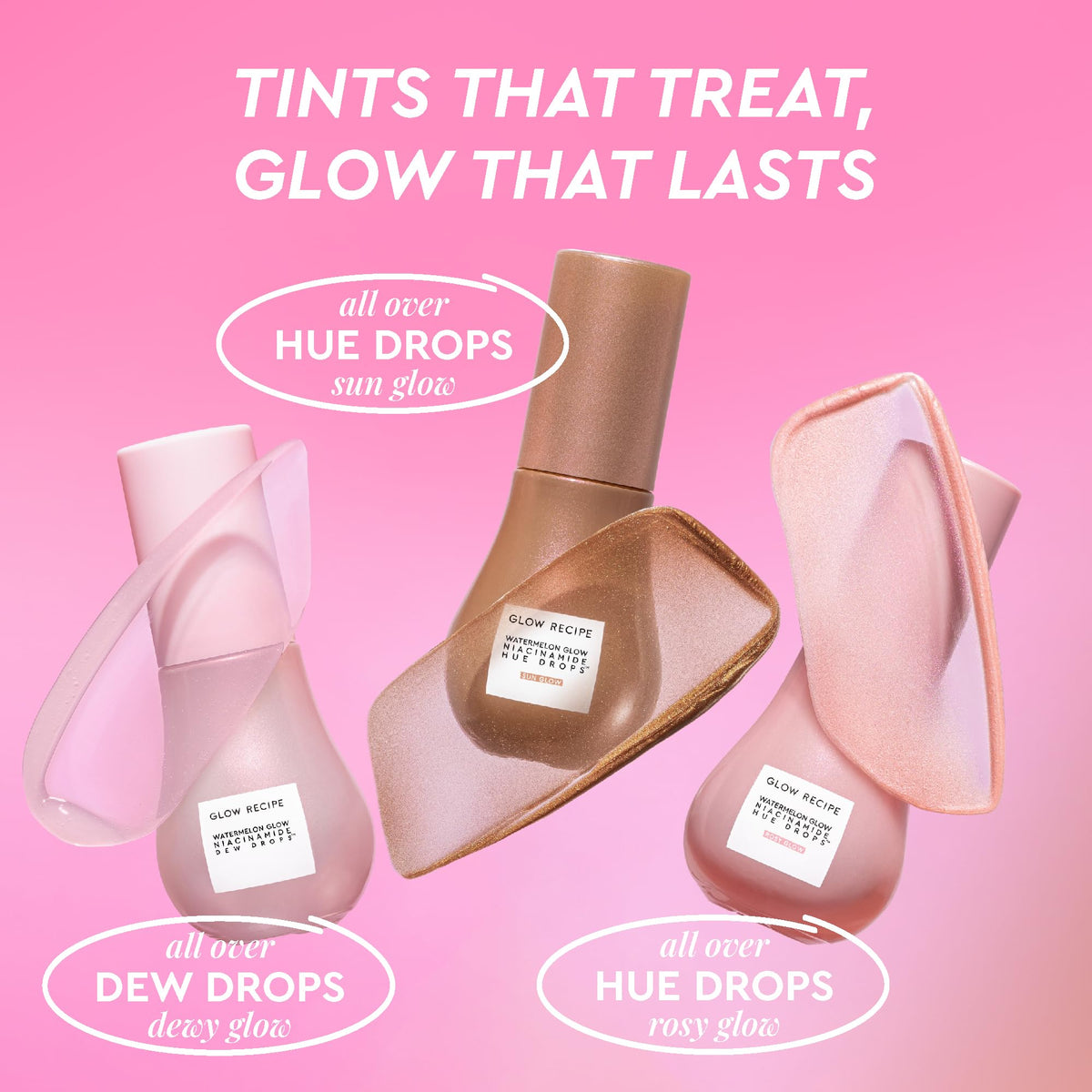 Glow Recipe Dew Drops close-up serum texture for instant luminous hydration