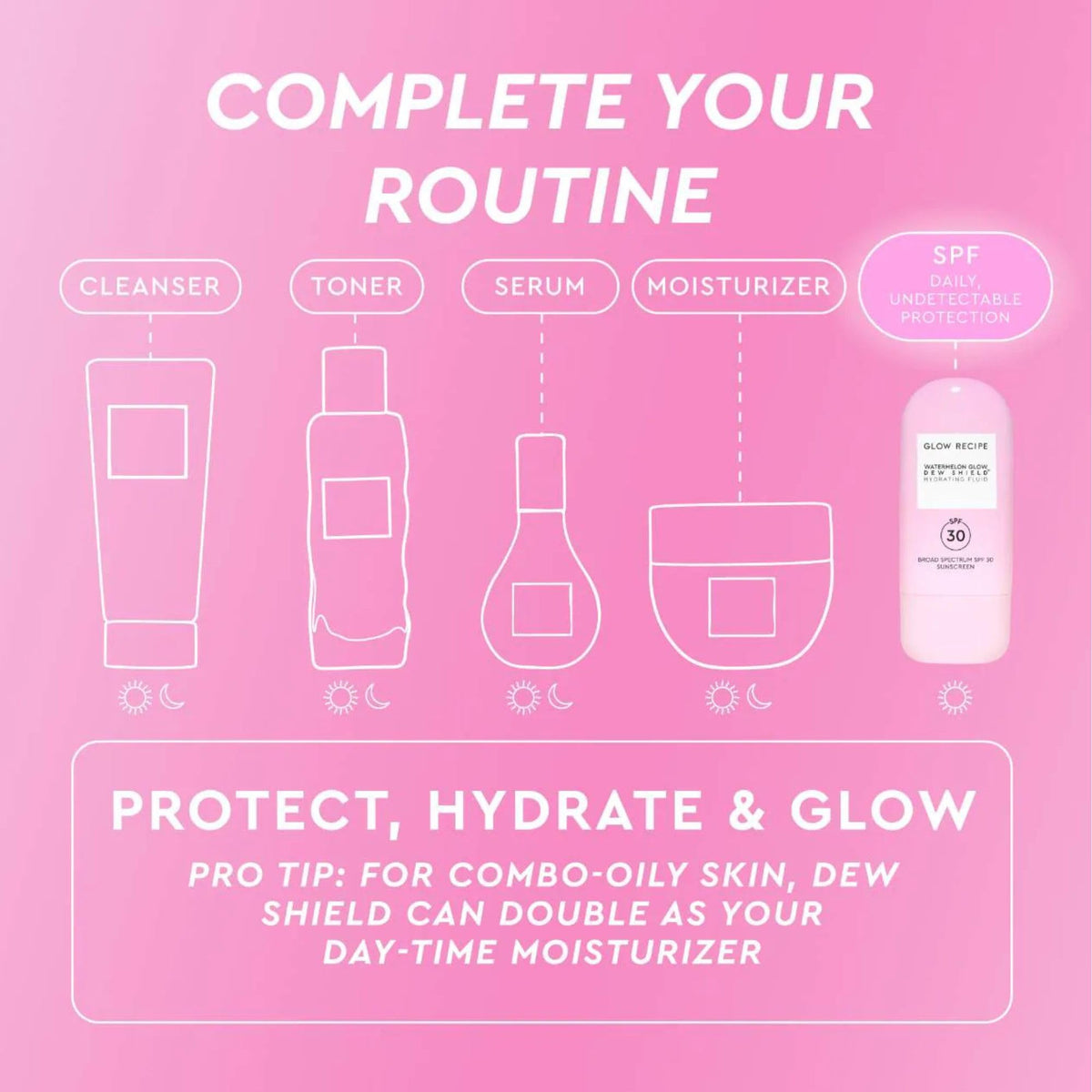 Glow Recipe applying Dew Shield under foundation to create a smooth base