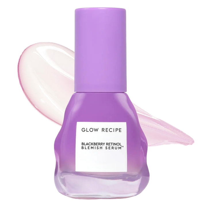 Glow Recipe front packaging showing gentle blackberry retinol serum benefits
