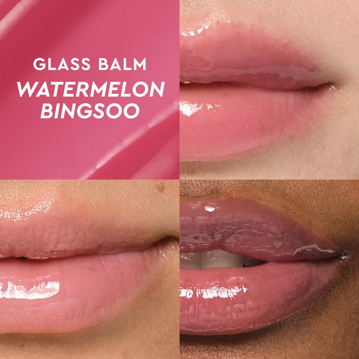 Glow Recipe balm open texture close-up showing smooth hydrating sheen