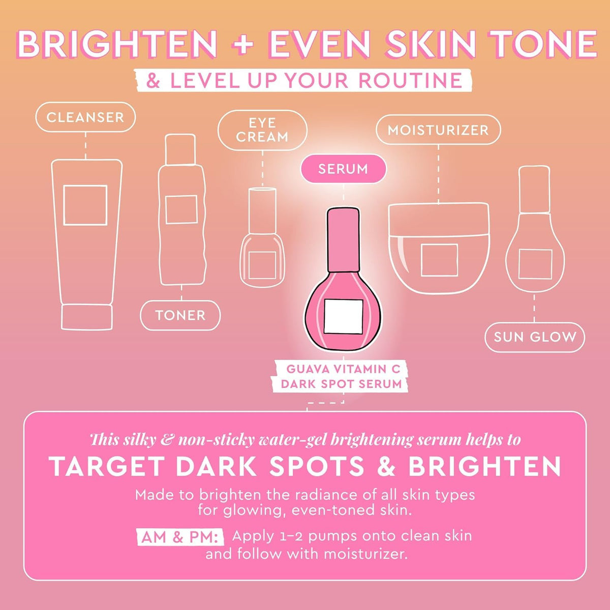 Glow Recipe label detail showing ingredients and vegan claim, supports clean formulation