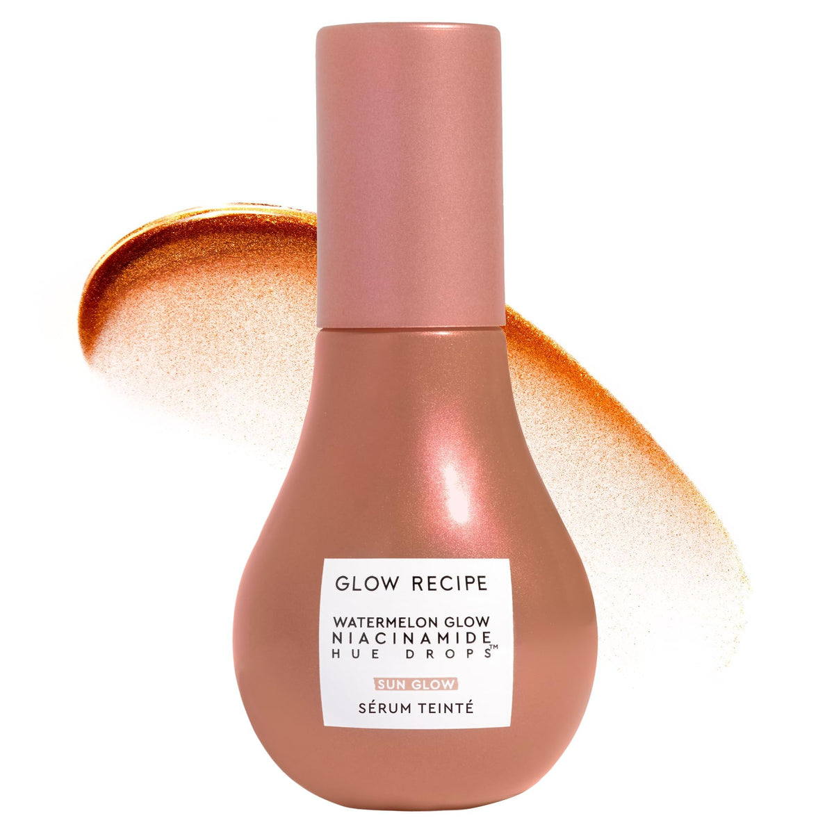 Glow Recipe bottle front view showing warm sunglow tint and lightweight benefit