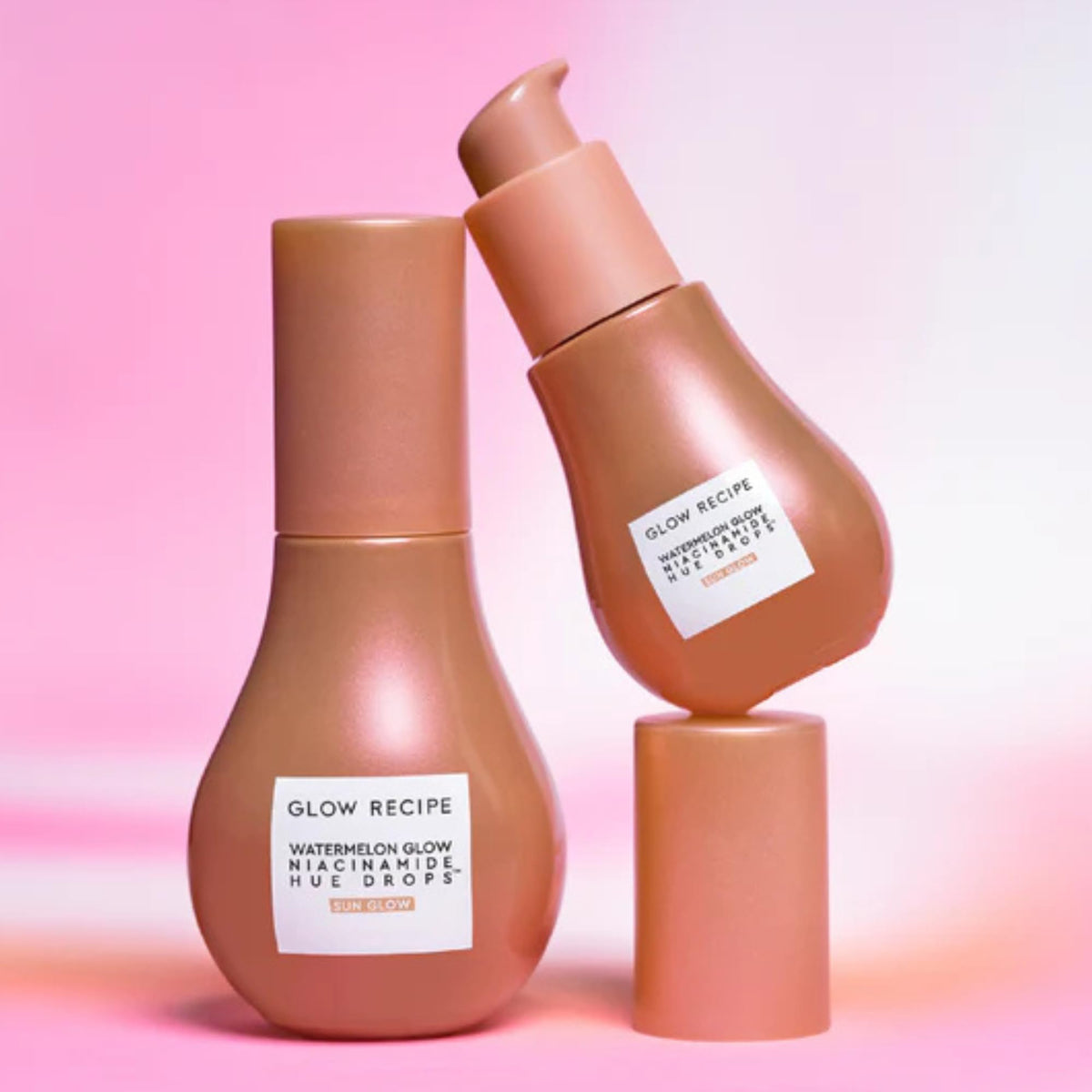 Glow Recipe Hue Drops with niacinamide and hyaluronic acid ingredient focus