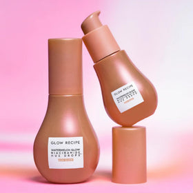 Glow Recipe Hue Drops with niacinamide and hyaluronic acid ingredient focus