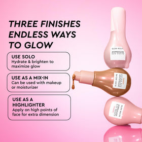Glow Recipe Hue Drops Rosy Glow bottle showing rosy tint and dewy finish