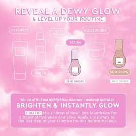 Lifestyle bathroom scene with Glow Recipe products showing routine convenience