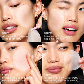Glow Recipe pad in hand applying to cheek, demonstrates easy, mess-free use