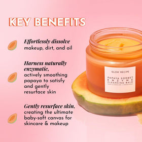 Glow Recipe balm texture close-up demonstrating creamy, spreadable richness