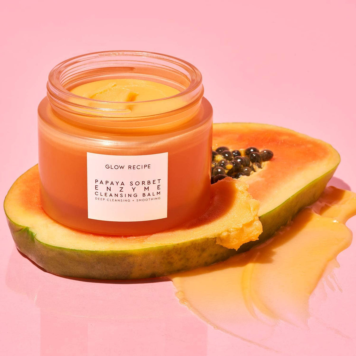 Glow Recipe before and after skin texture improvement demonstration