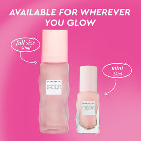 Glow Recipe gel on hand for size comparison showing thin, non-greasy finish