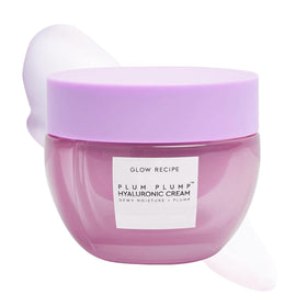 Glow Recipe jar front packaging showing 50ml refillable moisturizer benefit