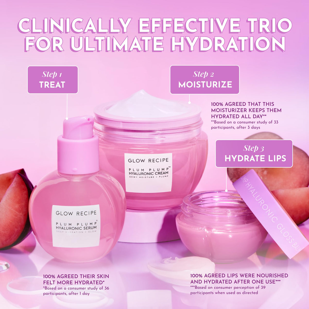 Glow Recipe label close-up displaying ingredient highlights and benefits