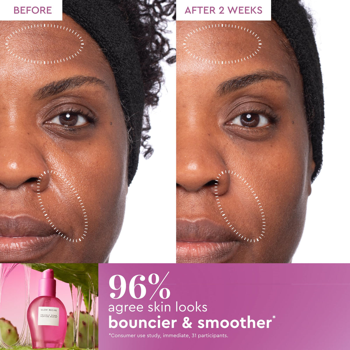 Glow Recipe pump dispensing serum for precise application and minimal waste