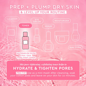 Close-up of Glow Recipe serum gel texture demonstrating lightweight hydration