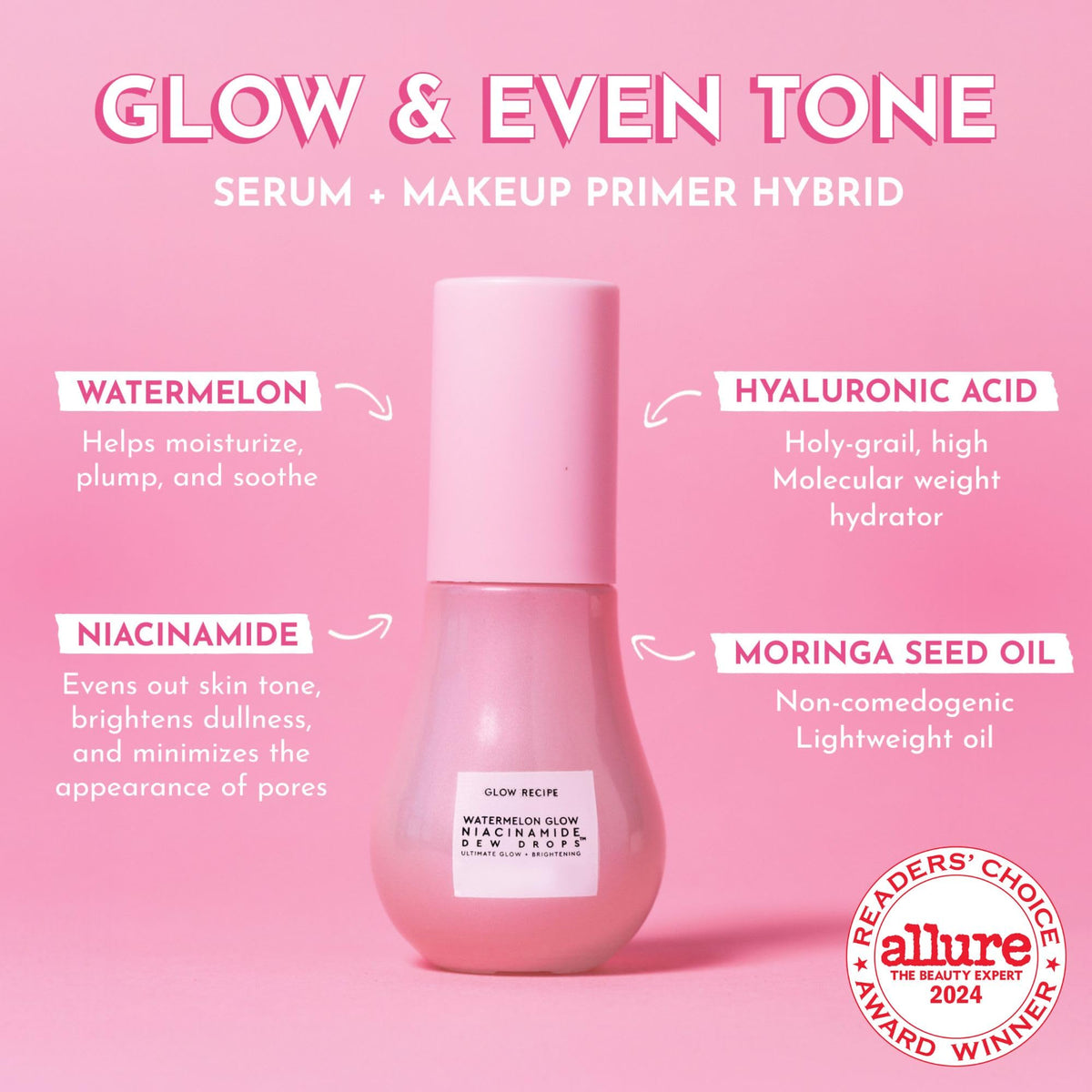 Glow Recipe texture close-up showing lightweight gel hydration