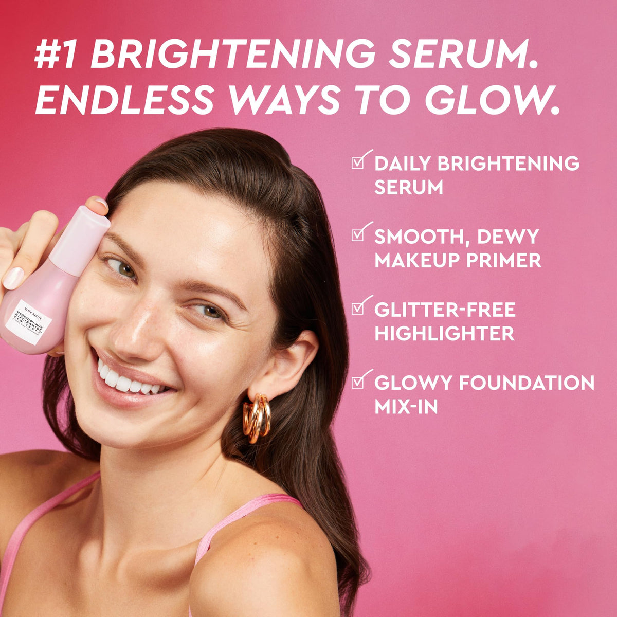 Glow Recipe bottle staged on bathroom shelf suggesting everyday skincare routine benefit