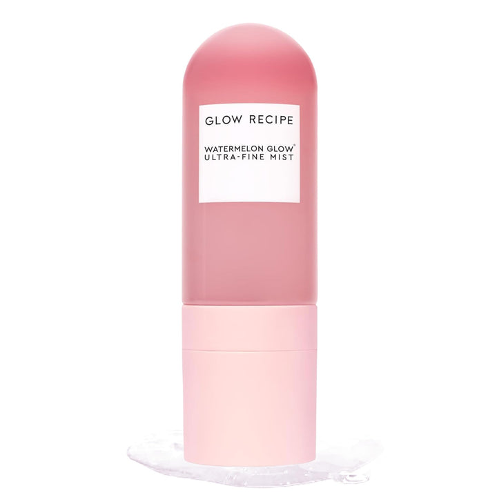 Glow Recipe bottle front packaging showing product and dewy finish benefit