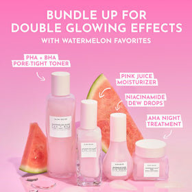 Glow Recipe applied in evening routine illustrating overnight use benefit