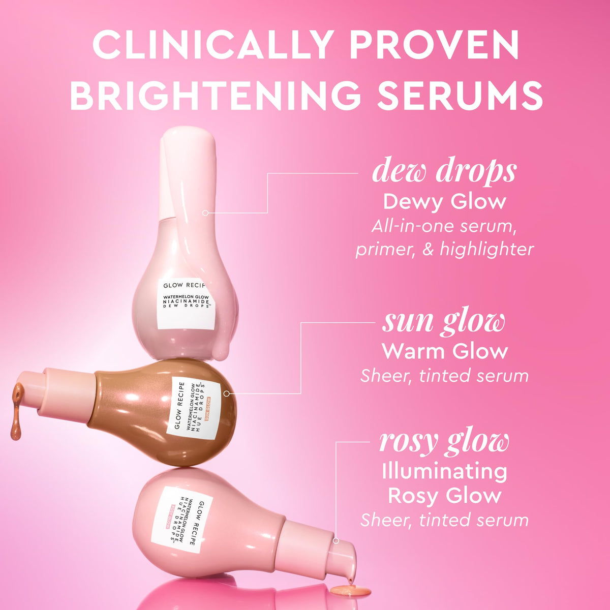 Glow Recipe 80ml bottle next to common objects showing accurate size and travel-friendly