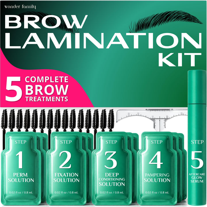 Glow Spell front packaging showing five-treatment kit and benefits