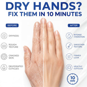Glow Spell glove close-up showing serum texture and nourishing boost