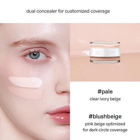 glow spot conceal before and after showing blemish coverage benefit