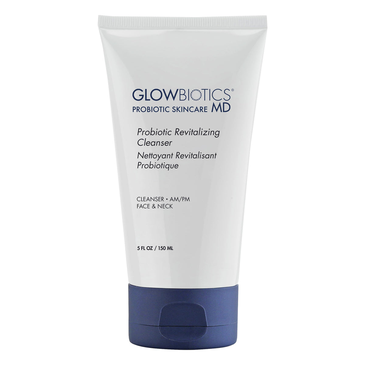 Glowbiotics front packaging showing cleanser and benefits