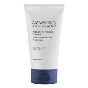 Glowbiotics front packaging showing cleanser and benefits