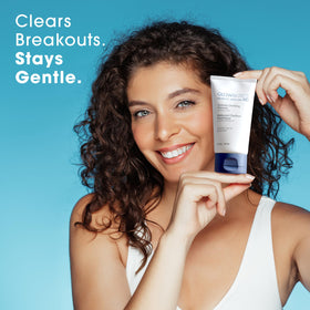 Glowbiotics ingredient panel label highlighting probiotics, peptides, and 2% salicylic content