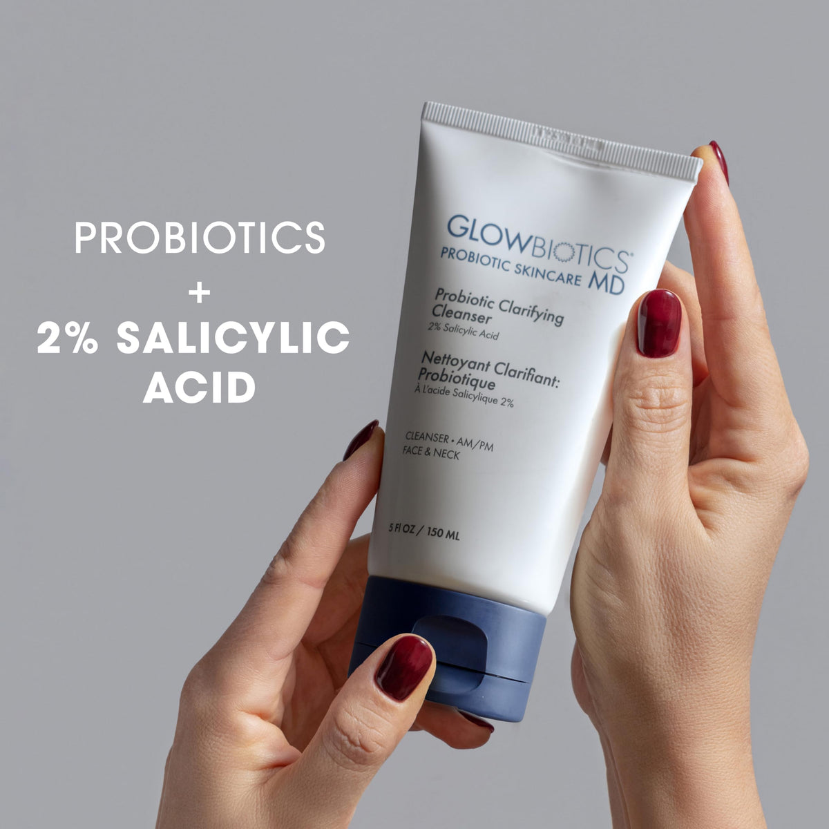 Glowbiotics pump dispensing gentle foam illustrating easy use and controlled application