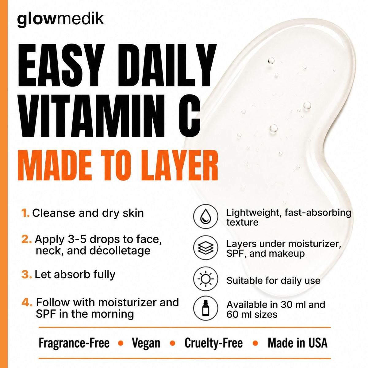 Glowmedik bottle styled on bathroom counter for daily skincare routine inspiration