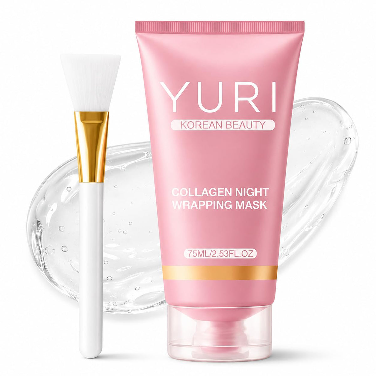 Glowsyme YURI front jar showing product packaging and clear labeling for shelf appeal