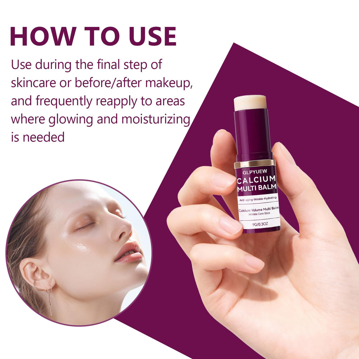 GLPYUEW Cemenrete used on lips and neck for targeted moisture and comfort