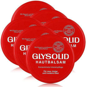 Glysolid front jar showing label and 3.38 oz size, clear product identity and benefits